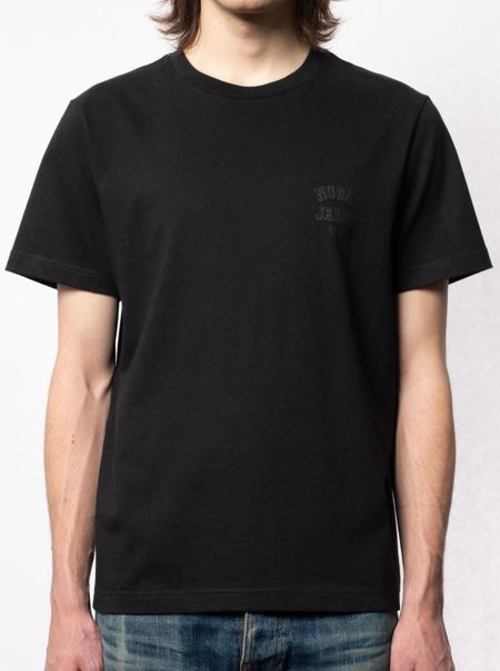 T-shirt noir en coton bio - roy logo tee black