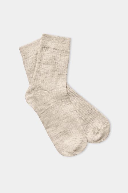 Chaussettes en laine mérinos | beige "merino socks wool white"