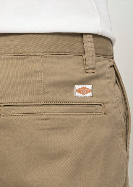Chino slim en coton bio | beige "easy alvin beige" - Nudie Jeans