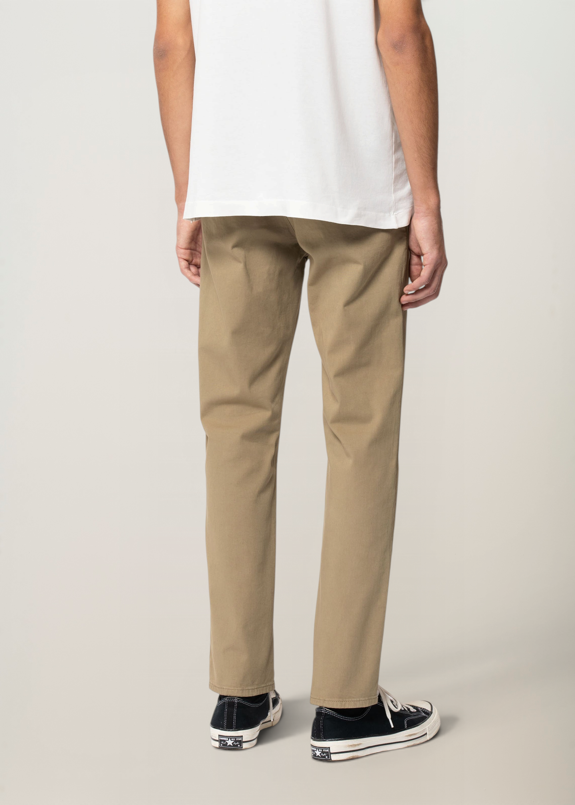 Chino slim en coton bio | beige "easy alvin beige", Nudie Jeans, photo 3