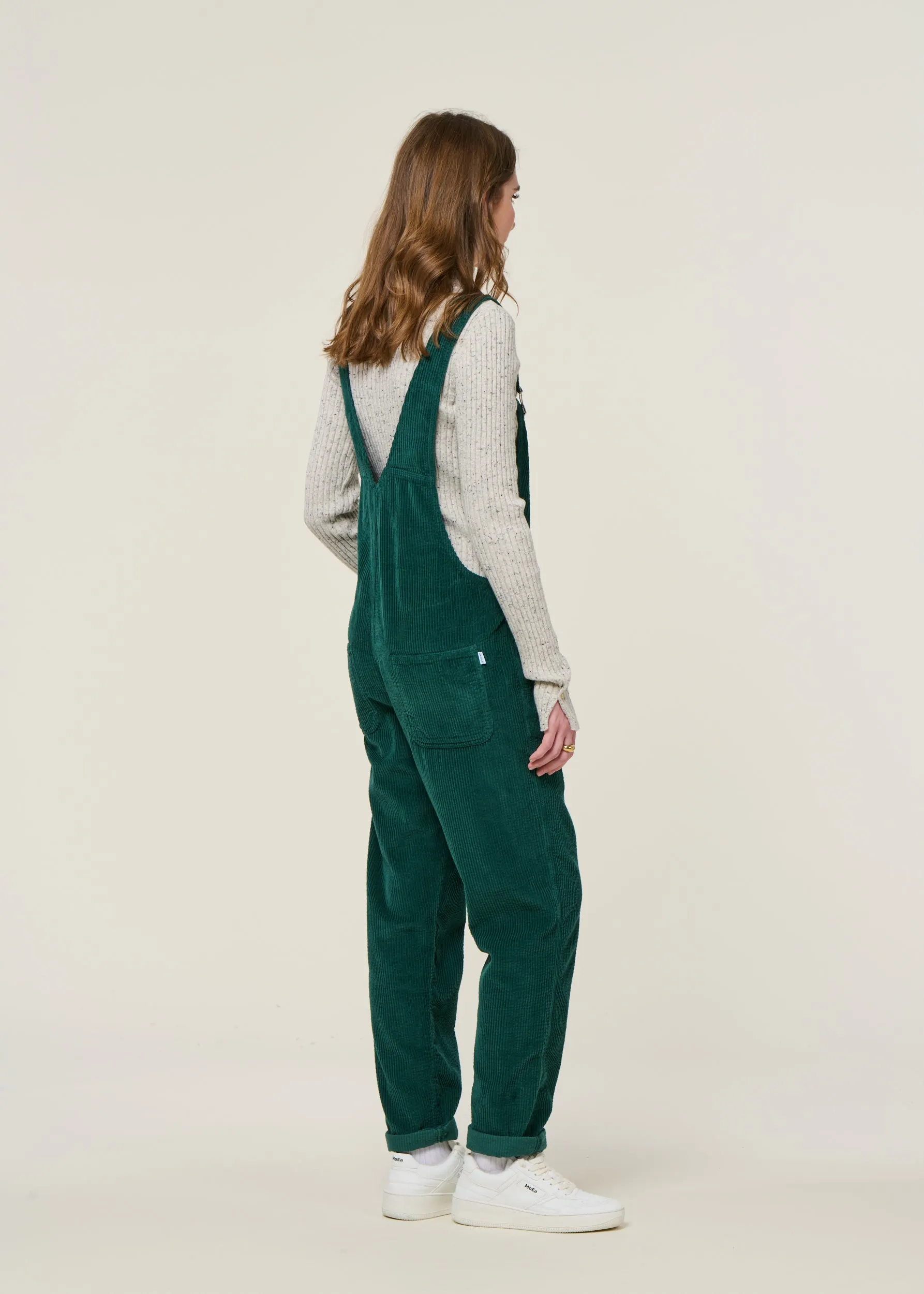 Salopette velours en coton bio | vert "corduroy overall dark green", Brava Fabrics, photo 4
