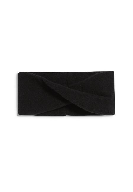 Bandeau noir en laine recyclée - martiaa black