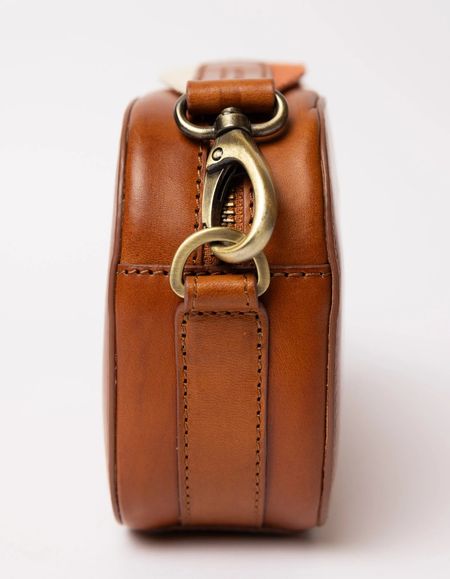 Sac en cuir certifié | marron "maya - cognac classic leather", O My Bag, photo 4