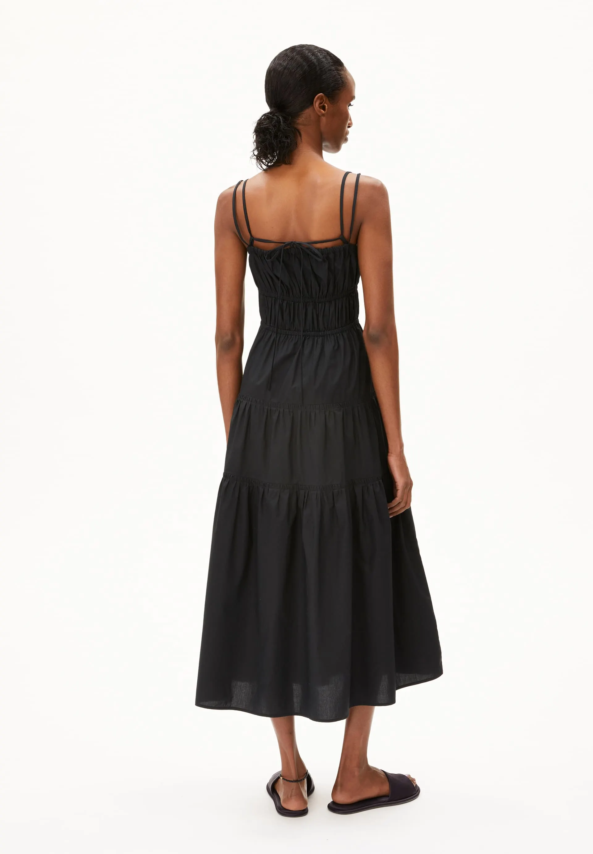 Robe tissée en coton bio  | noir "hetmalaa - black", Armedangels, photo 2
