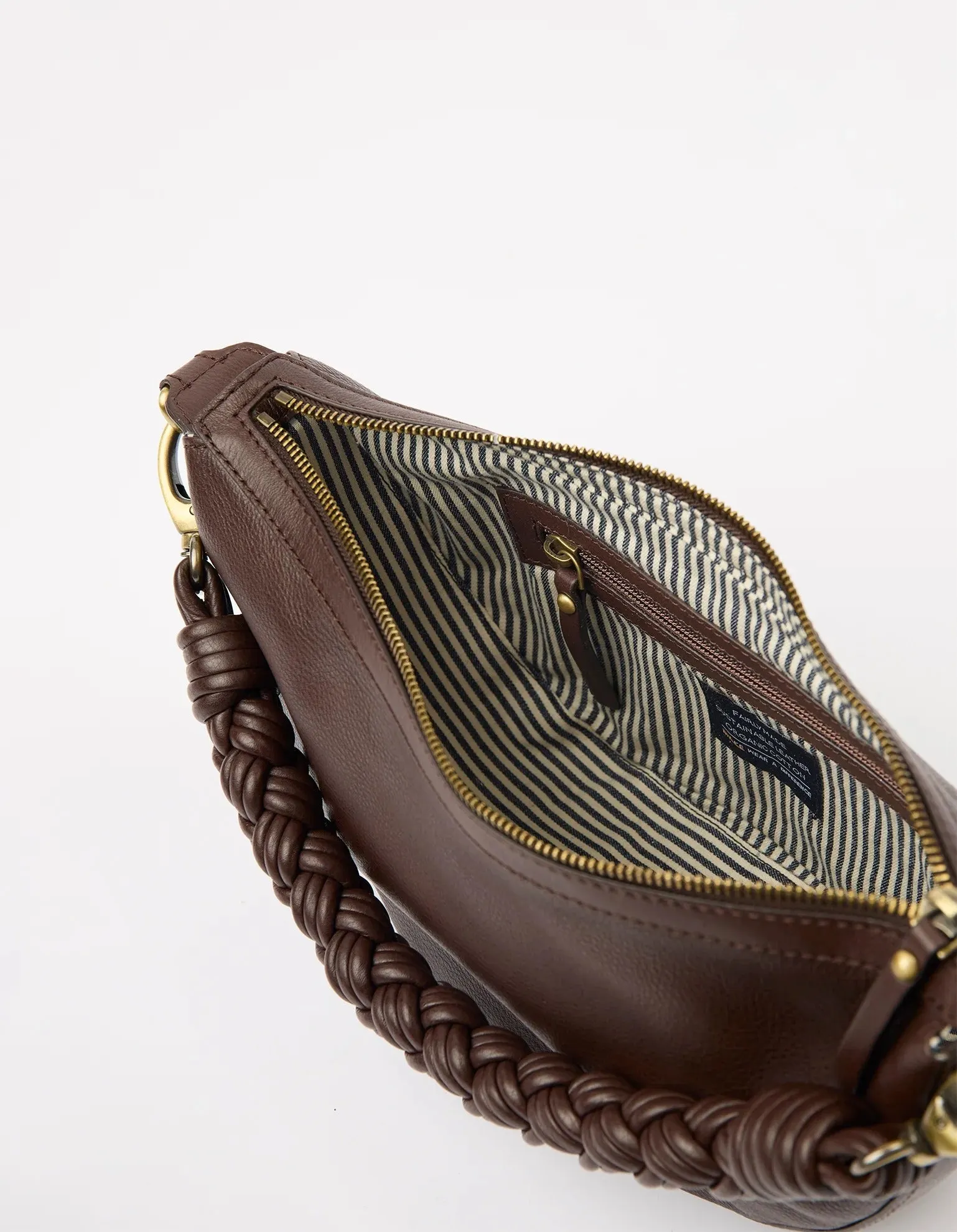 Sac en cuir certifié | marron grainé "leo - chocolate soft grain", O My Bag, photo 5