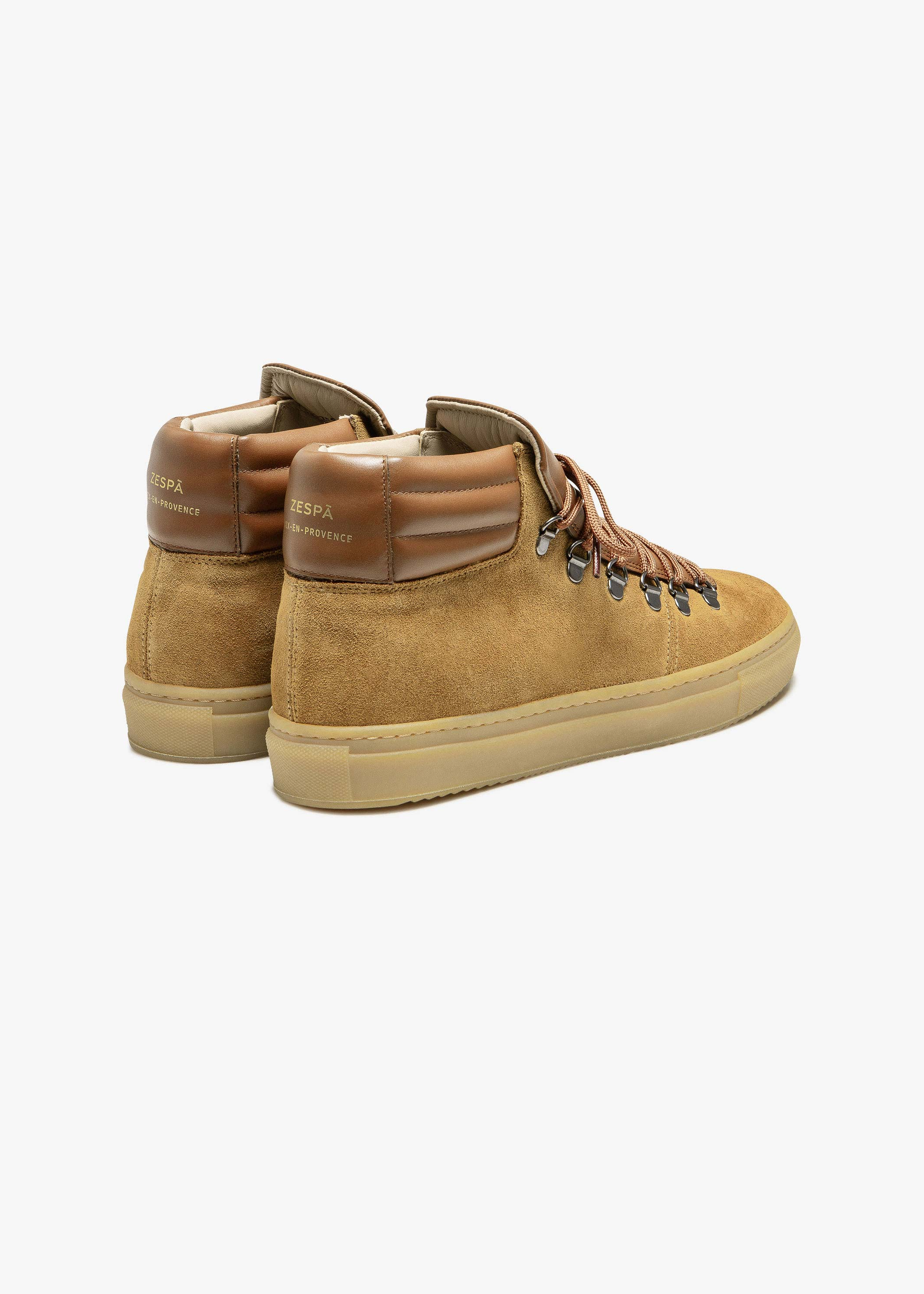High-Top-Sneaker aus zertifiziertem Leder | Braun "zsp2 suede - marron", Zespa, Foto 4