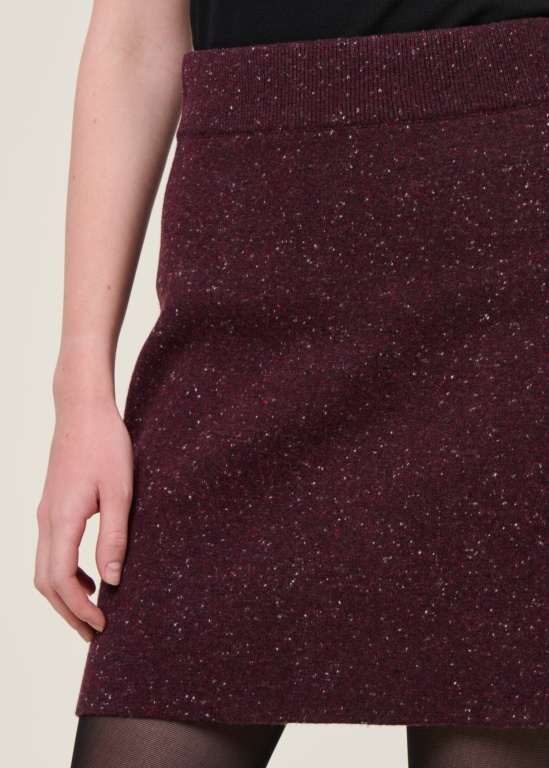 Rock aus Bio-Wolle | Bordeaux "darlaa tweed - dark cranberry", Armedangels, Foto 3