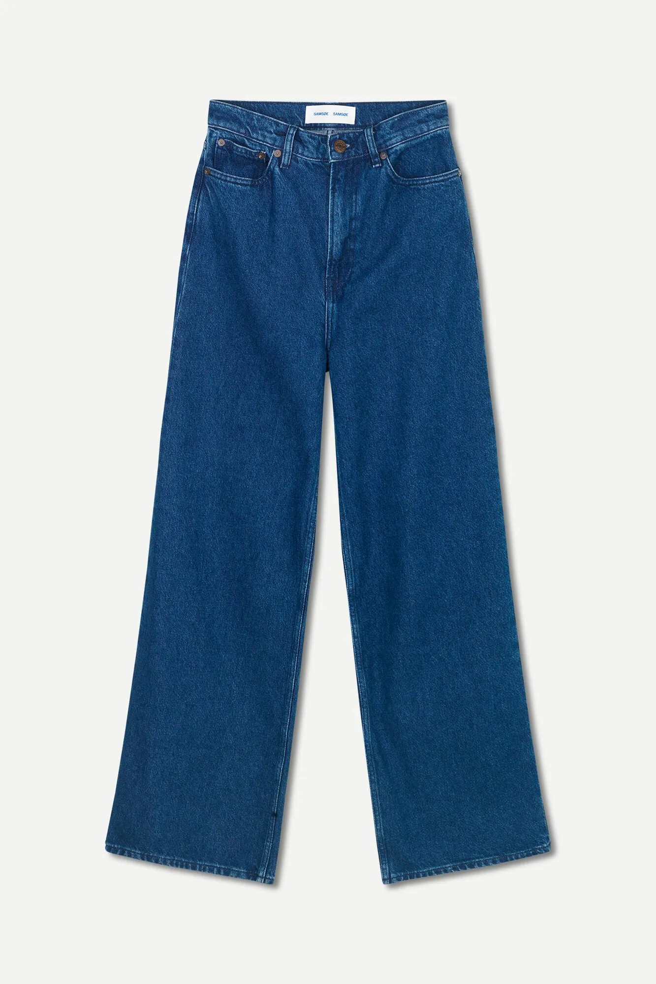 Jean ample en coton bio | bleu "rebecca jeans denim lounge", Samsoe Samsoe, photo 5