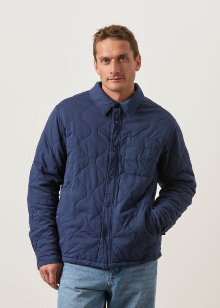 Veste en coton biologique | bleu "daily quilted shirt jkt - nena", Patagonia