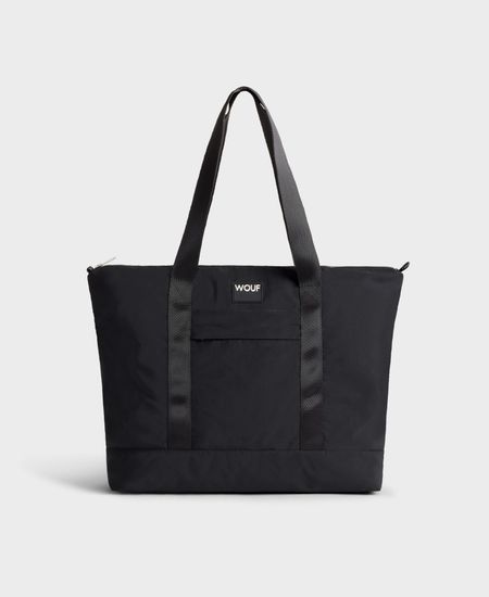 Sac cabas en matière recyclée déperlante | noir "midnight tote bag noir"