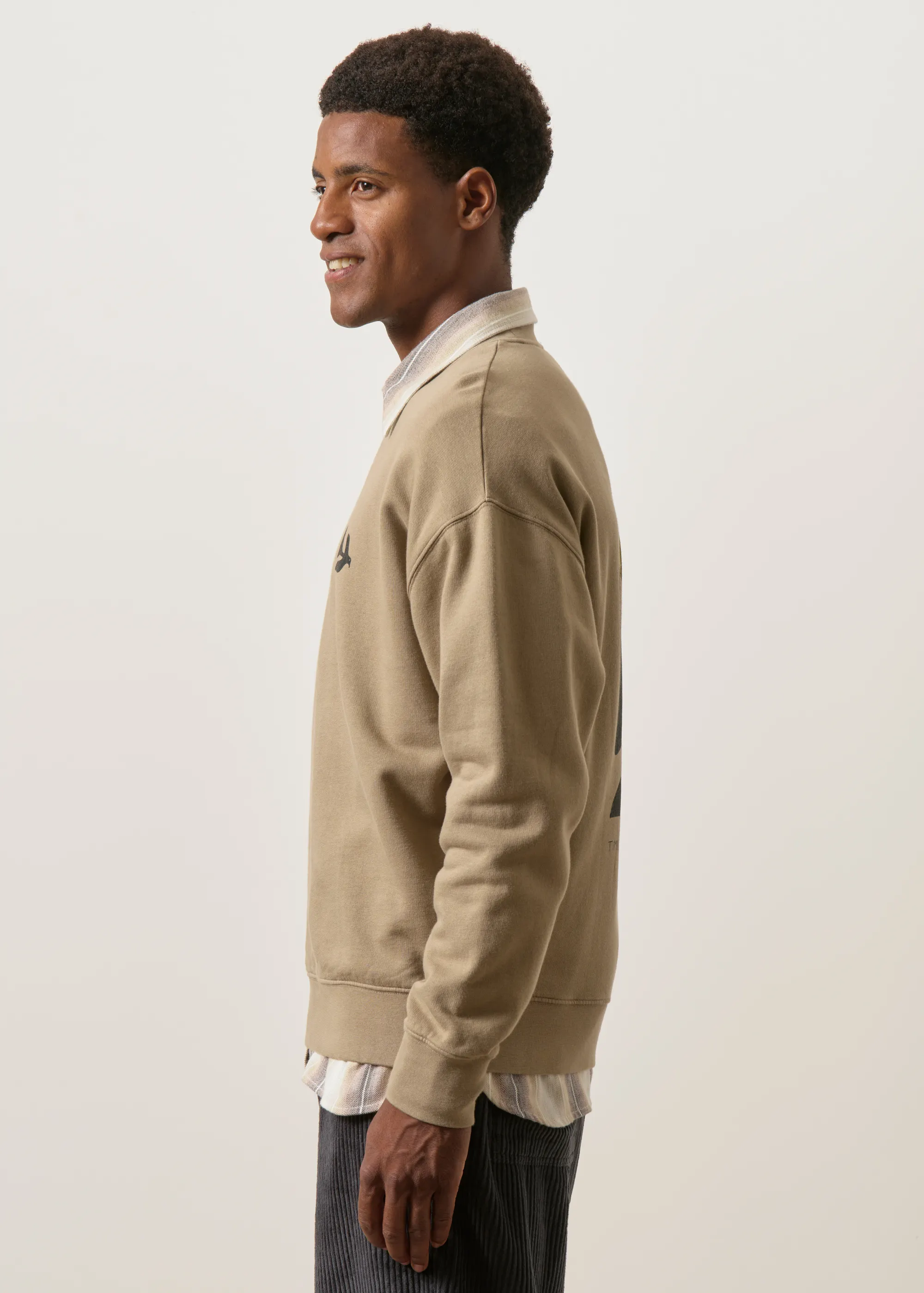 Sweat en coton bio | marron "Peace - almond", Bask in the Sun, photo 5
