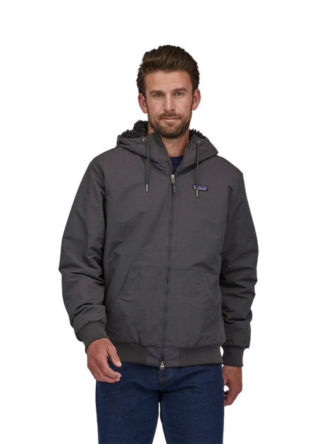 Manteau doublé polaire en recyclé | noir "lined isthmus hoody ink black"