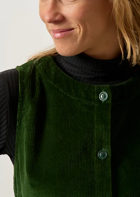 Robe velours sans manche "olivia" - vert, WeDressFair, photo 2