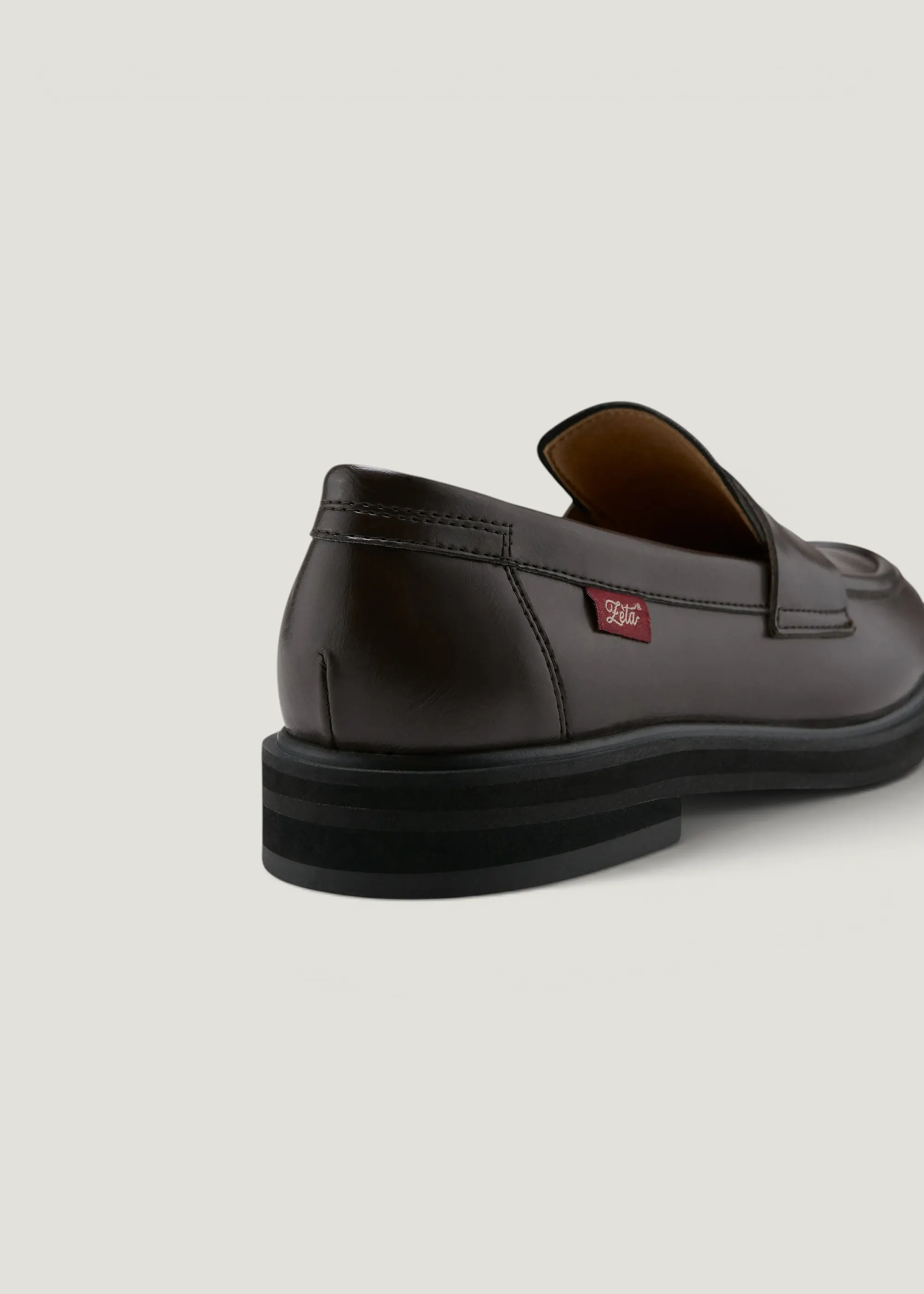 Mocassin en matière végane | marron "Douro", Zèta Shoes, photo 5