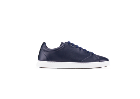 Chaussure semelle pneu recyclé cuir navy - gravière
