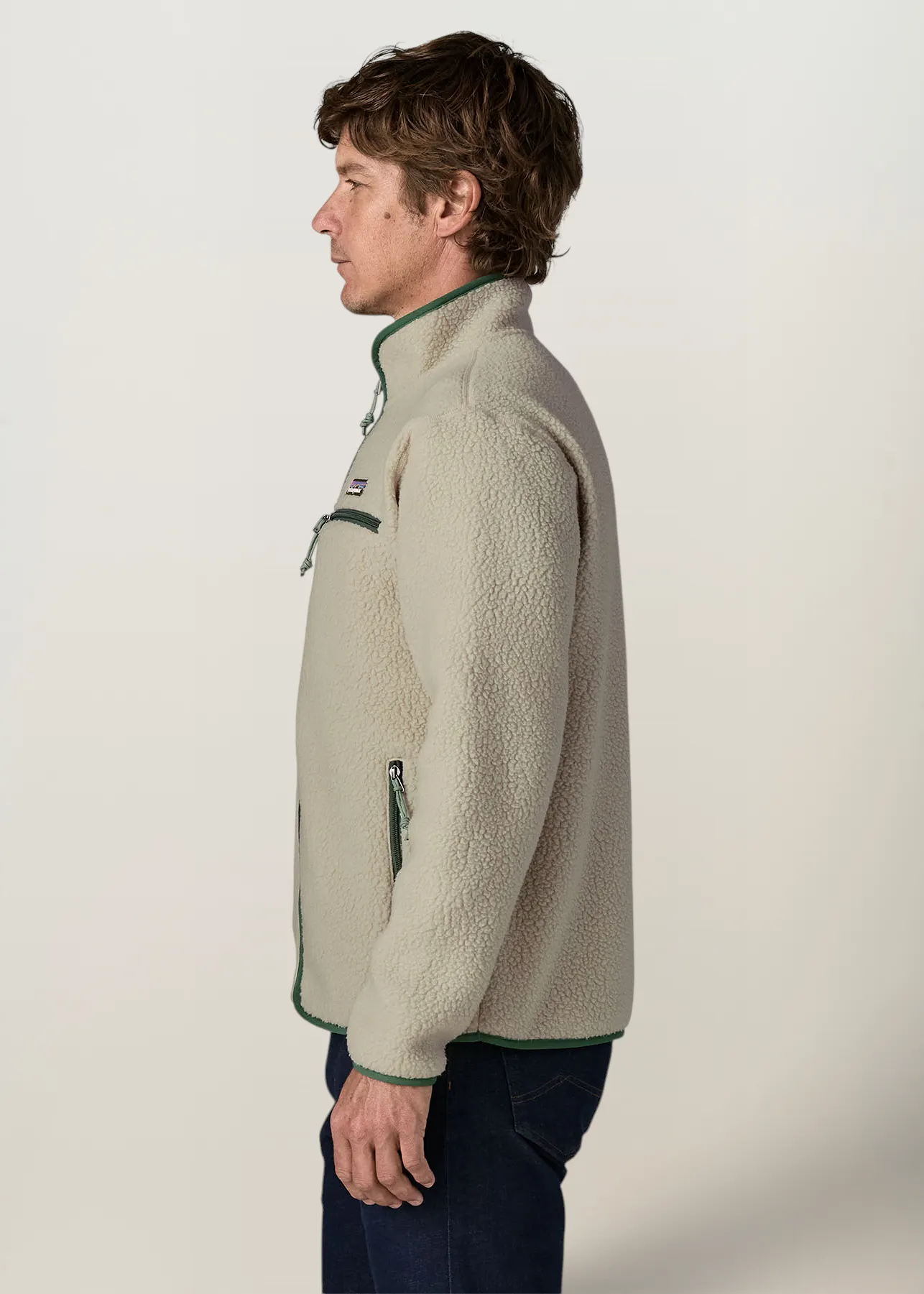 Veste polaire en matière recyclée | écru "retro pile jkt", Patagonia, photo 4