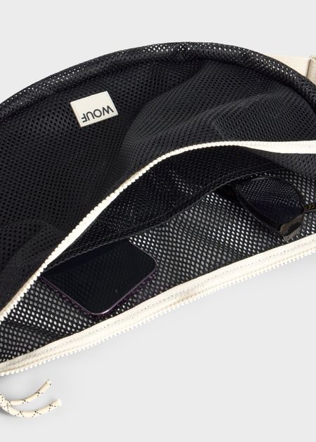 Sac bandoulière en matière recyclée | noir "Onyx large crossbody bag", Wouf, photo 6
