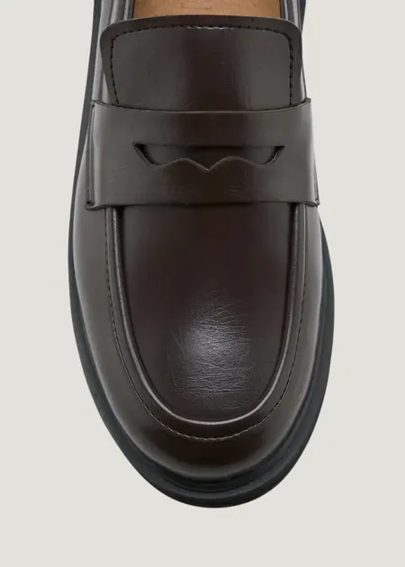 Mocassin en matière végane | marron "Douro", Zèta Shoes, photo 4