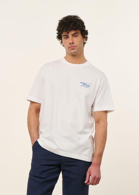T-shirt en coton bio | blanc "cruiser" - Olow