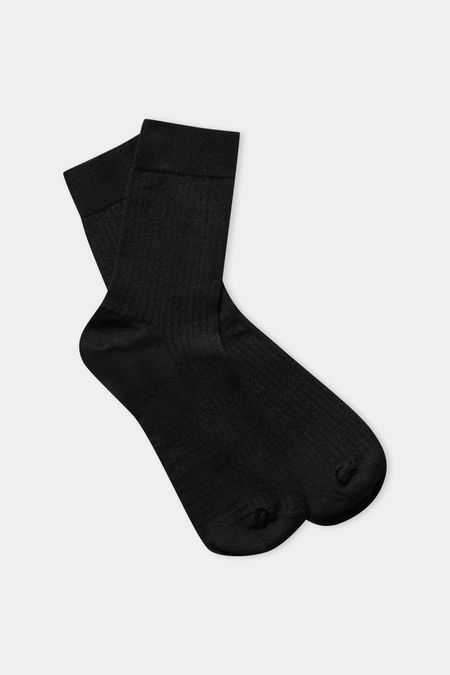 Chaussettes en laine mérinos | noir "merino socks black"