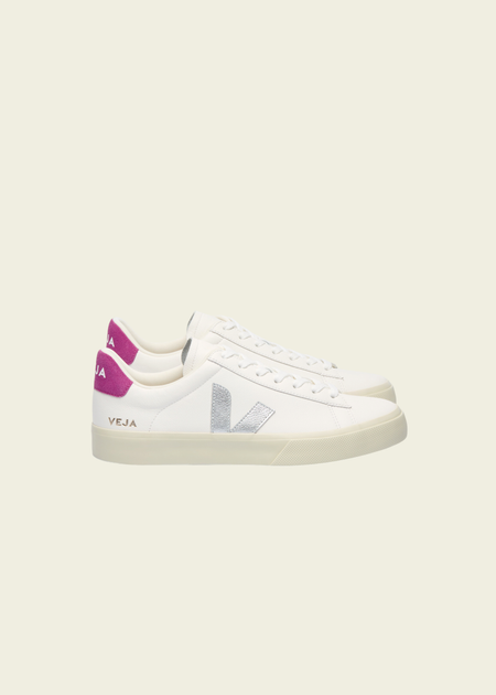 Baskets en cuir | multicolor "campo - white_silver_ultraviolet"