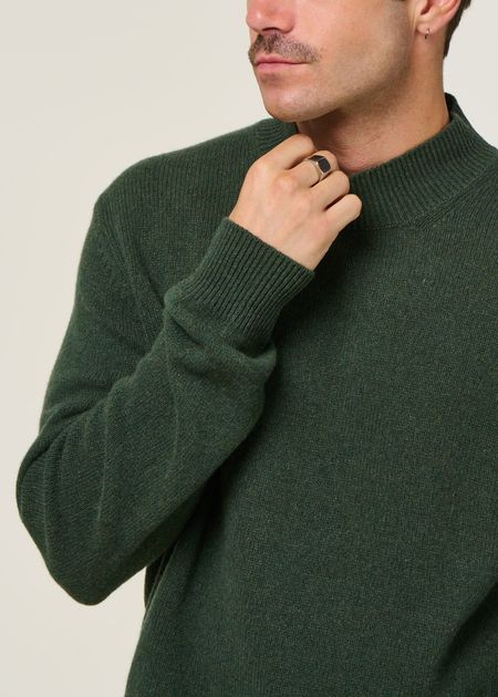 Pullover aus recyceltem Kaschmir | Grün "clemente - verde muschio", Rifò, Foto 3
