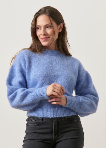 Pull en mohair certifié | bleu ciel "sérena", WeDressFair