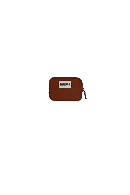 Porte-monnaie en coton bio | marron "lili chocolat"