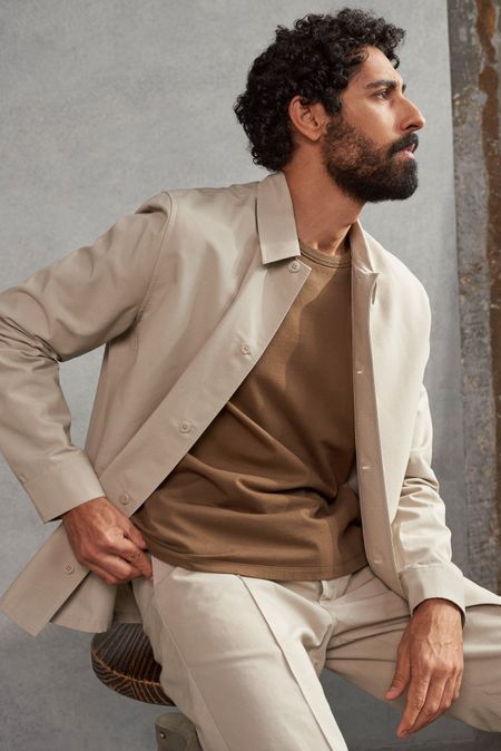 Surchemise en tencel et coton bio | taupe "owe pale taupe", About Companions, photo 3