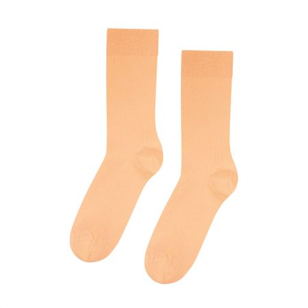 Chaussettes hautes orange en coton bio - sandstone orange