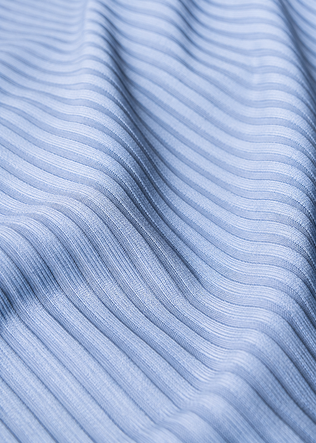 T-shirt côtelé en tencel | bleu clair "nina - mid - blue", Jan'n June, photo 5
