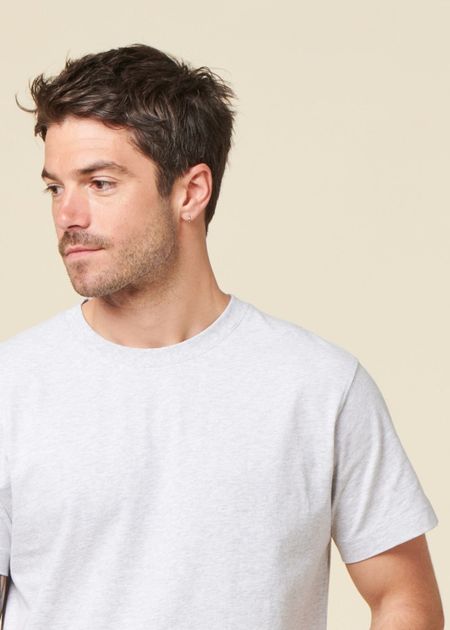 T-shirt en coton bio | gris chiné - WeDressFair