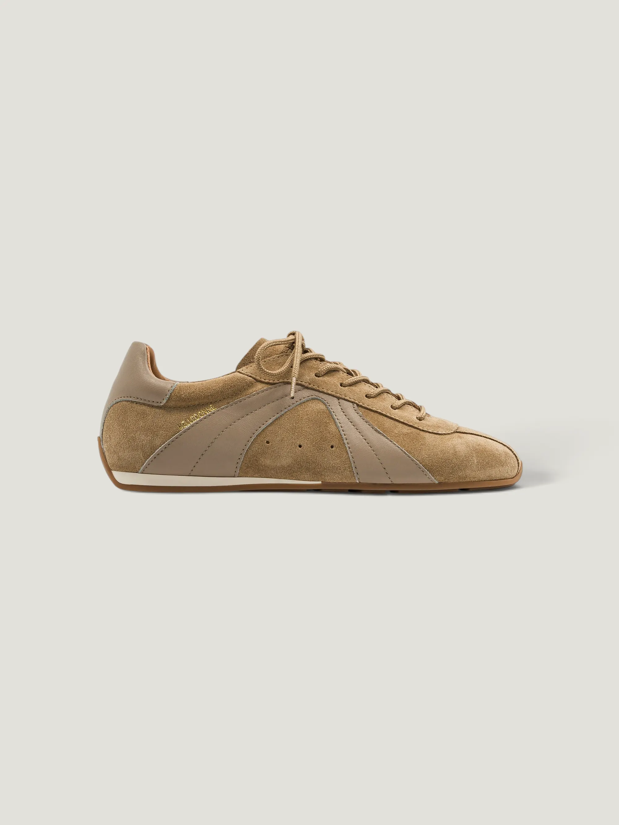 Baskets en cuir certifié | camel "B4", Belledonne Paris, photo 1