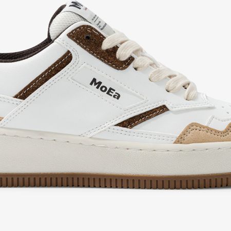 Baskets vegan | multicolor "gen1 - coco white & brown suede" - Moea