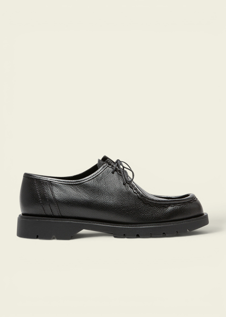 Derbies made in france en cuir grainé tannage végétal | noir "padror g vgt noir"