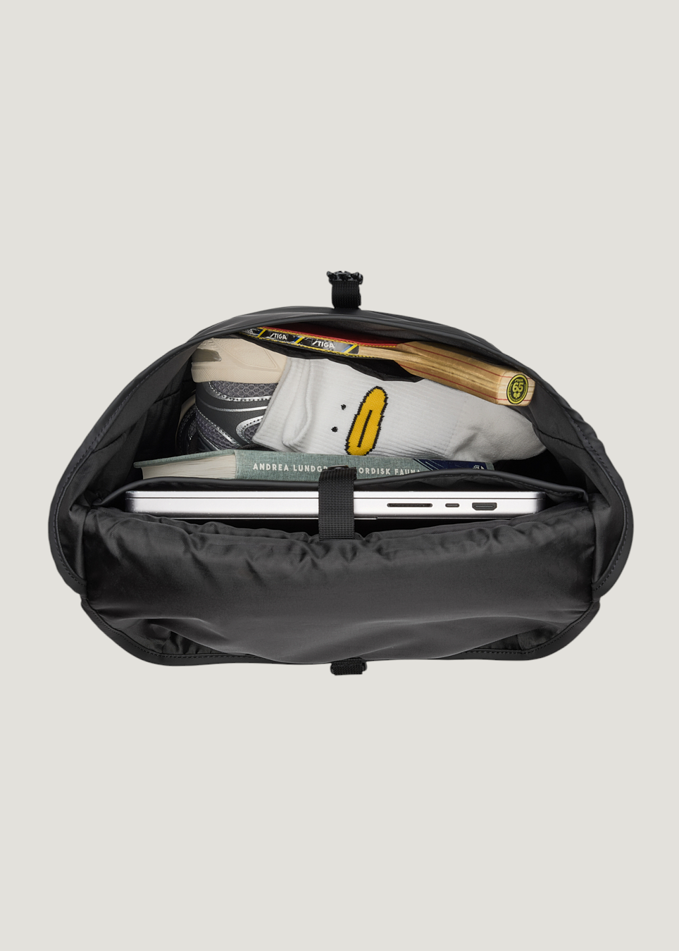 Sac à dos 20l en matière recyclée | noir "Stream lid backpack - black", Sandqvist, photo 5