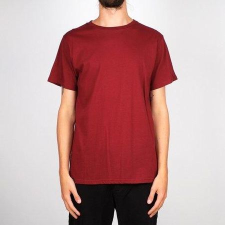 T-shirt bordeaux en coton bio - stockholm
