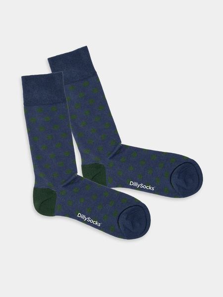 Chaussettes en coton bio | bleu "shade dots" - Dilly socks