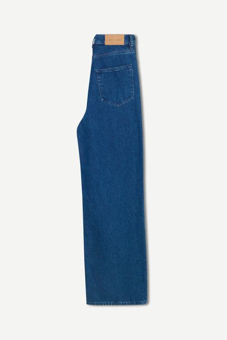 Jean ample en coton bio | bleu "rebecca jeans denim lounge", Samsoe Samsoe, photo 6