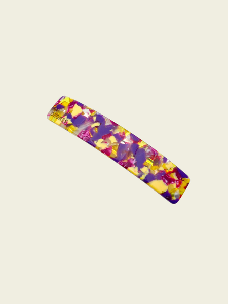Barrette à cheveux 9cm en acétate | multicolore "barrette 9cm - sunny"