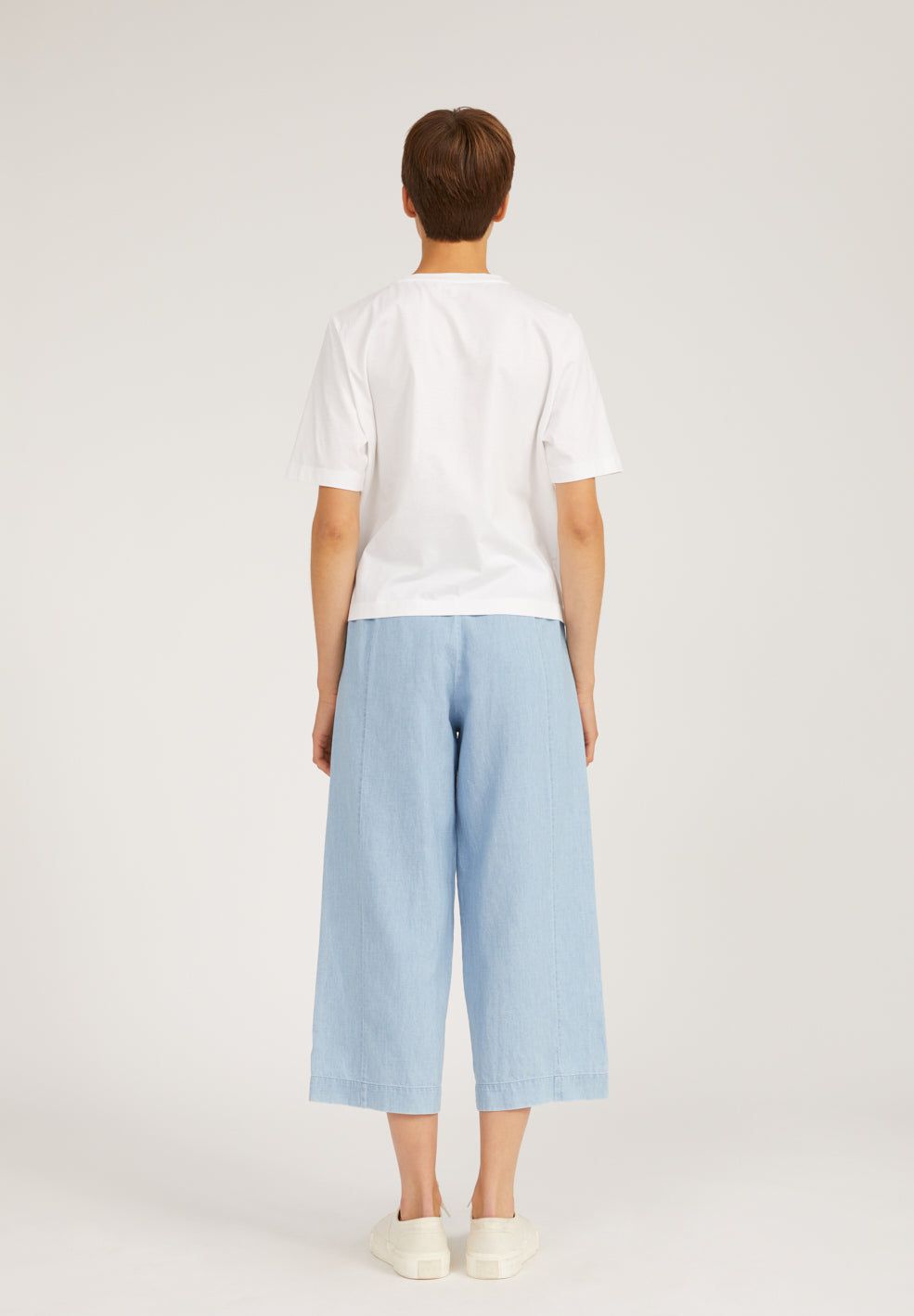 Pantalon ample 7/8 en coton bio bleu ciel - karunaa, Armedangels, photo 3