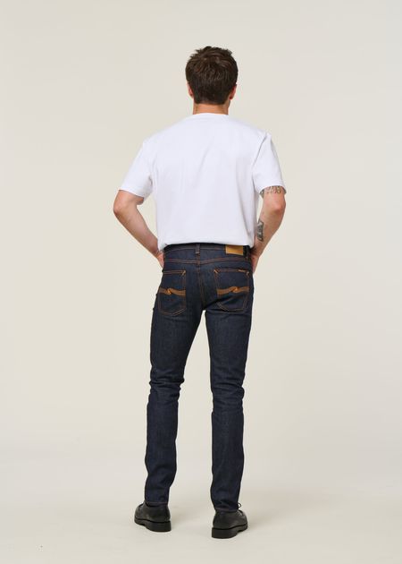 Jean slim en coton bio | brut "lean dean dry 16 dips", Nudie Jeans, photo 5