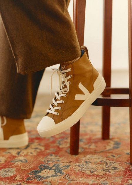 Baskets en polyester recyclé | marron "wata ii ripstop tent pierre" - Veja
