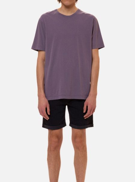 T-shirt lilas en coton bio - uno everyday lilac