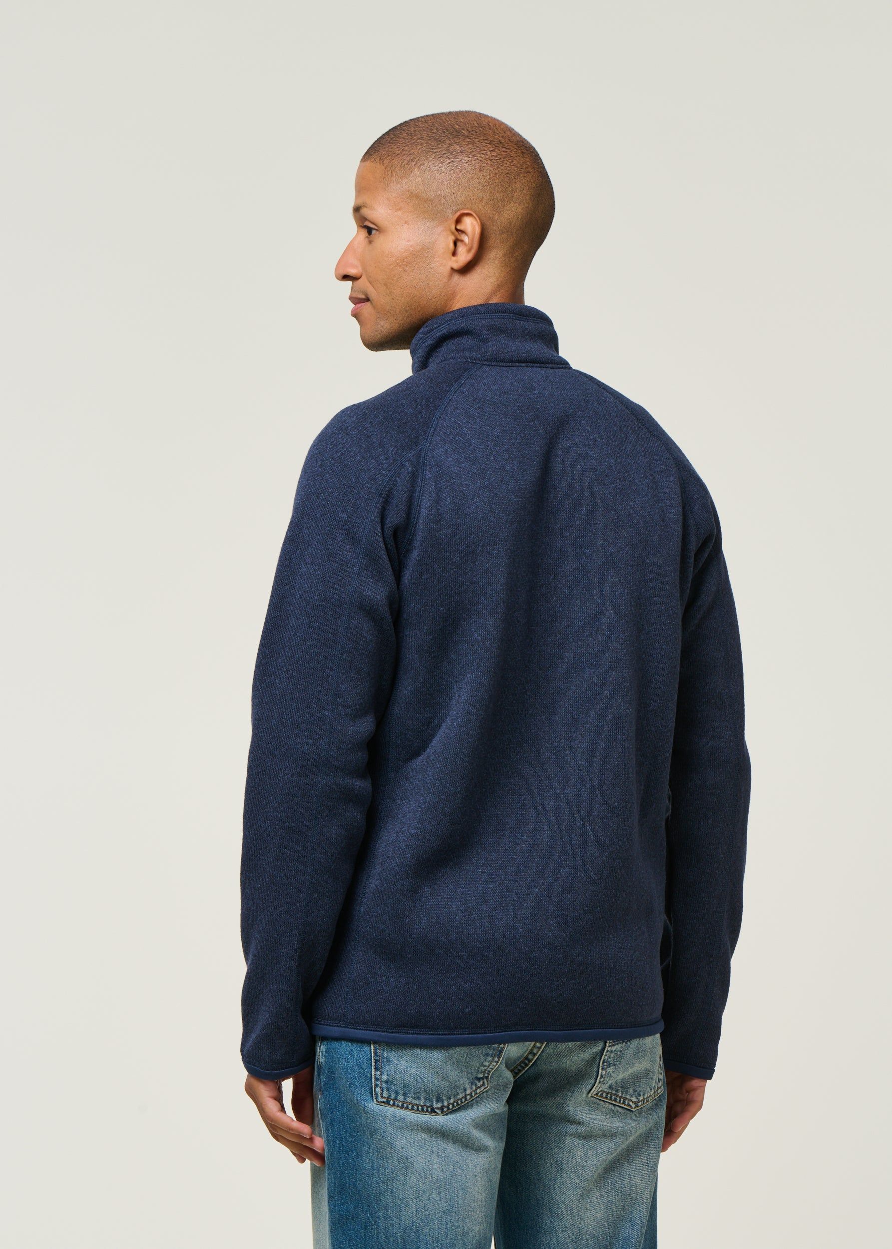 Veste polaire en matière recyclé | bleu marine "better sweater jkt new navy", Patagonia, photo 3