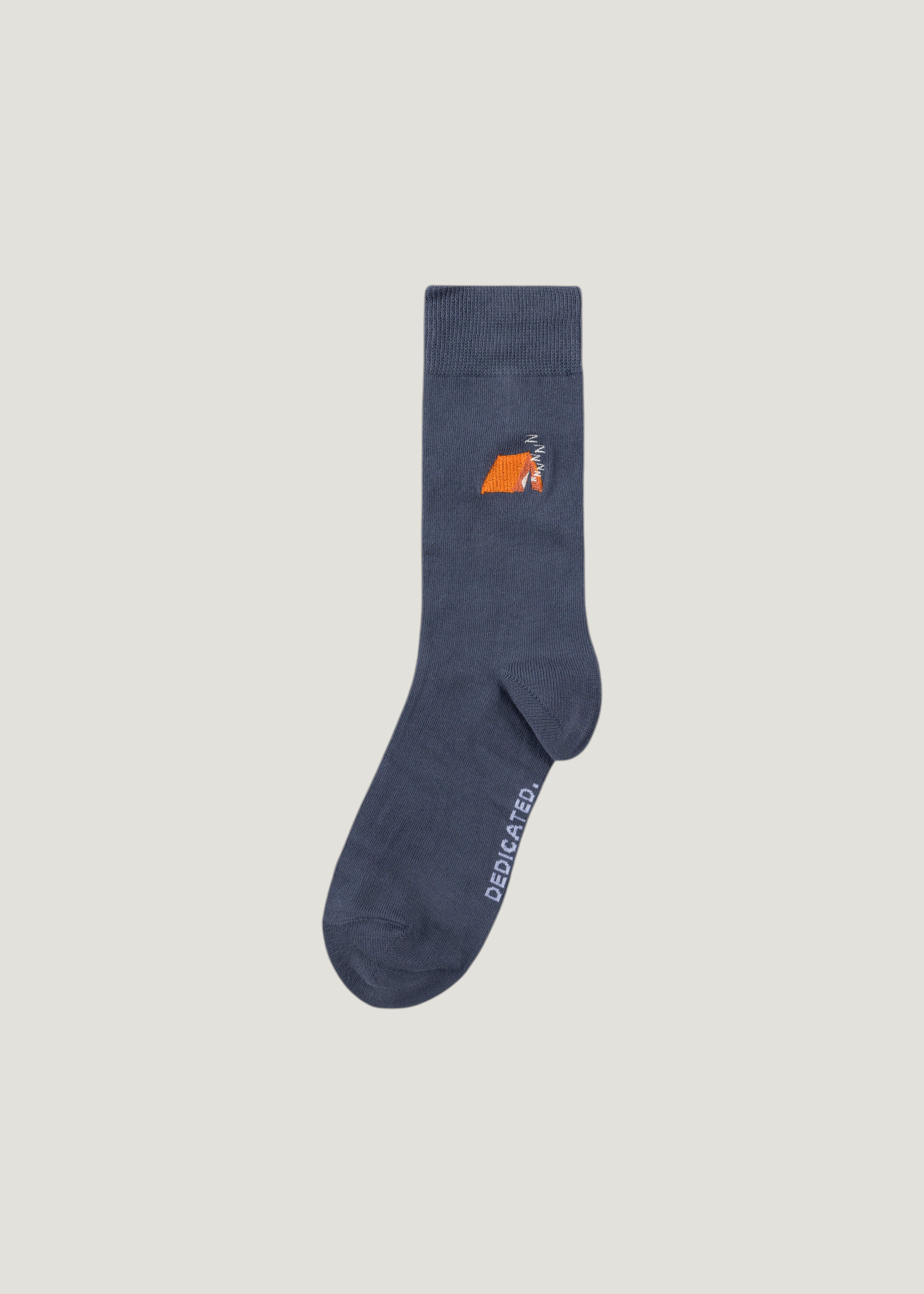 Chaussettes en coton bio | bleu "sigtuna tent ombre blue", Dedicated, photo 1