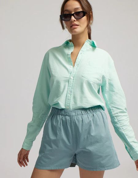 Short olive en sergé de coton bio - dusty olive - Colorful Standard