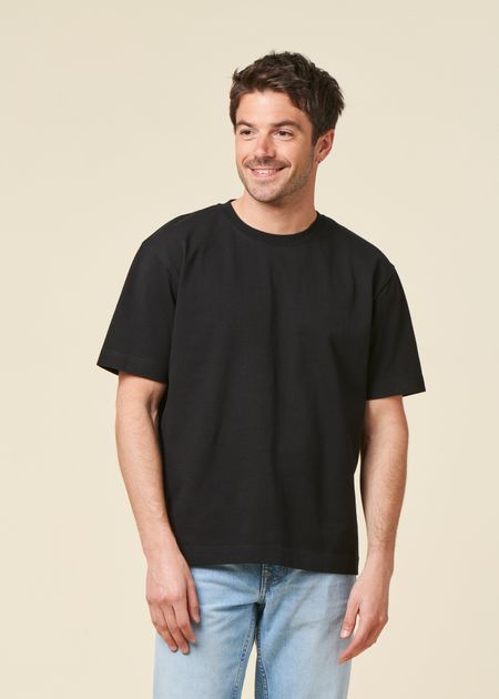 T-shirt oversize en coton bio | noir