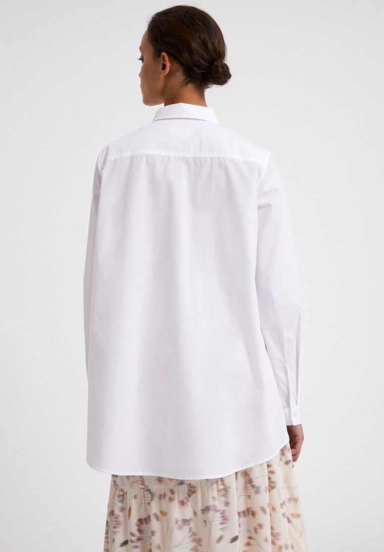 Chemise blanche oversize en coton bio - blancaa, Armedangels, photo 4