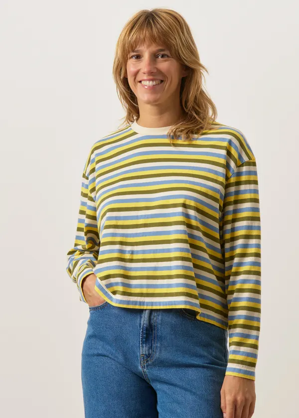 Tee shirt manches longues oversize en coton bio | lait, Graine